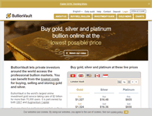 Tablet Screenshot of bullionvault.com